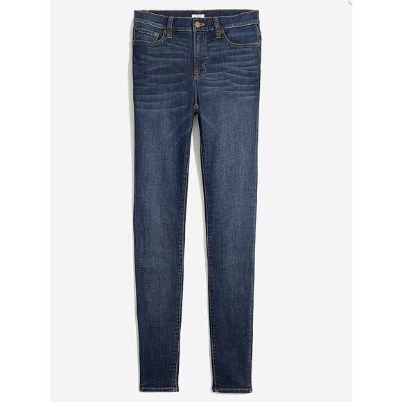 J. Crew Factory Classic blue wash high-rise skinny jeans with 29" inseam Size 30 - Picture 1 of 10
